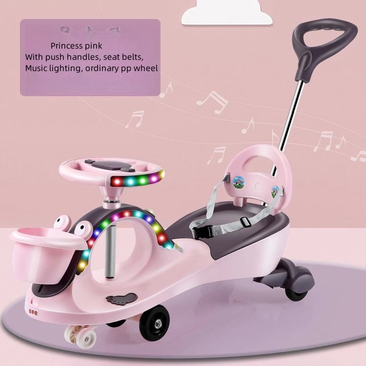 Crianças' S Twister carro de 1 a 6 anos de idade do sexo masculino e feminino bebês Anti-Rollover silenciosa pode ser acompanhado por Pai-filho roda Universal Novo carro de balanço