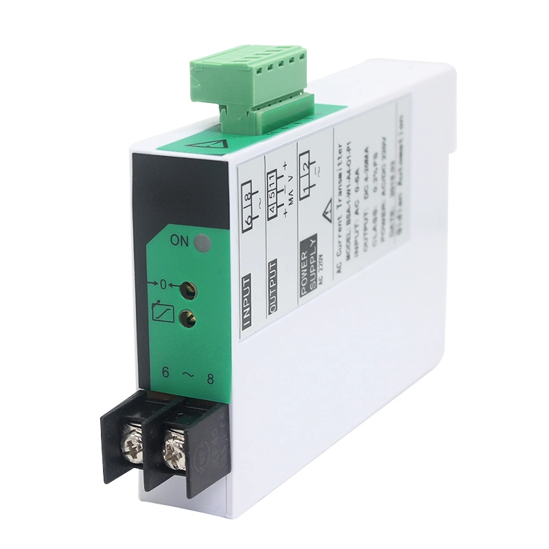 AC Current Transmitter 10A 20A 30A 50A 100A Input Current Transducer 4-20mA 0-10V Output China Current Convertor Price with DC24V