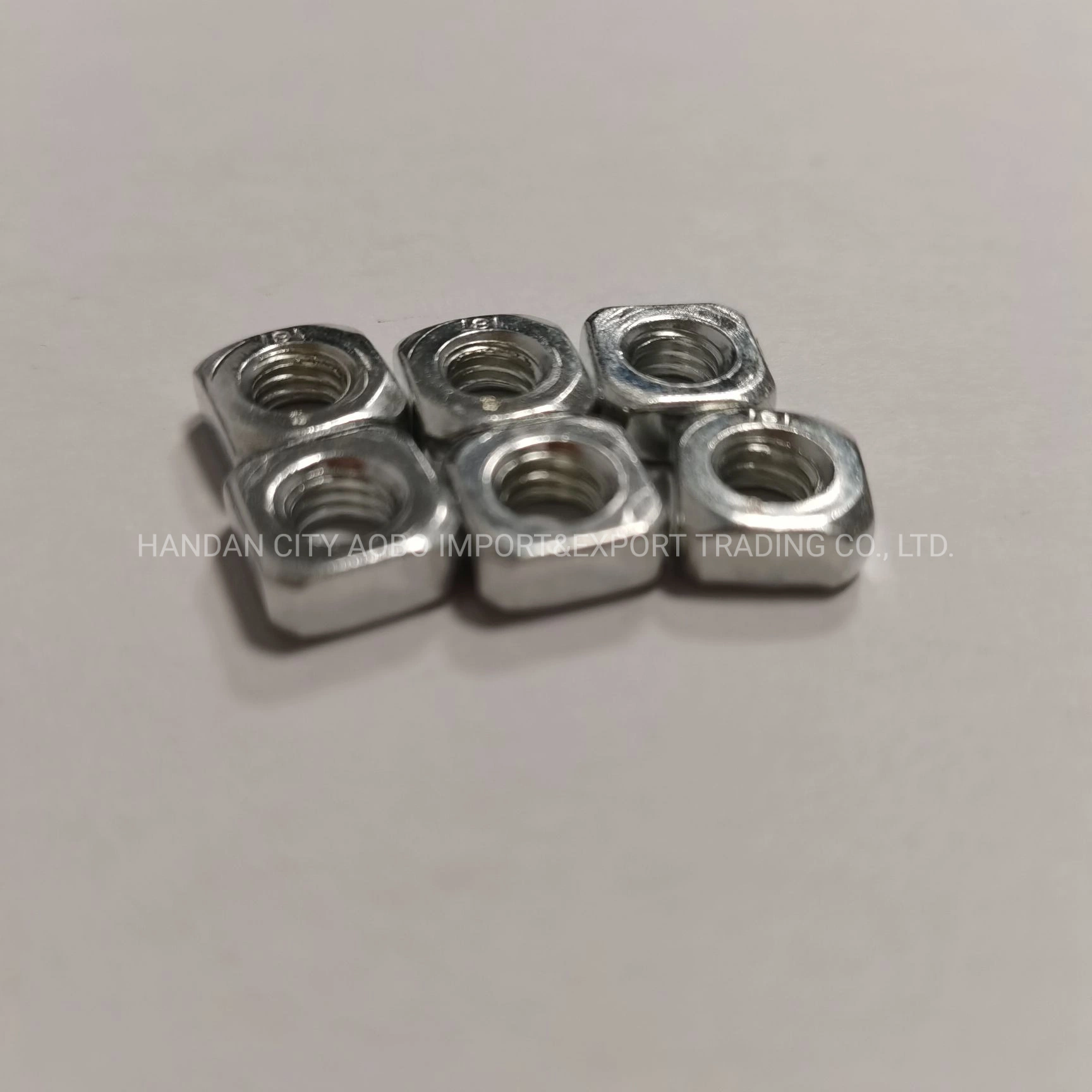 China Suppliers Custom Plated Square Threaded Welding Nut Carbon Steel Fixing Auto Spot Weld Nuts