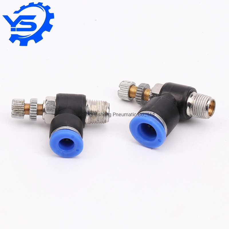 SL Series G Thread Male Fitting Throttle Valve Flow Controller Pneumatic Fittings with O Ring