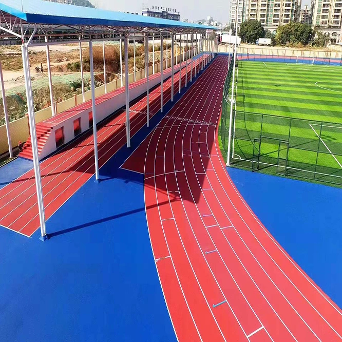 Hot Sale Full Pour Synthetic Rubber Running Track Surface for Stadium School