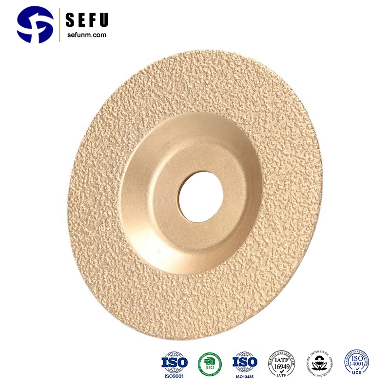 Sefu China Diamond Grinding Wheel Tool for Iron Manufacturer Vacuum Brazed Diamond Cutting Disc Saw Blade for Stone Cutting Diamond Cutting Disc for Steel