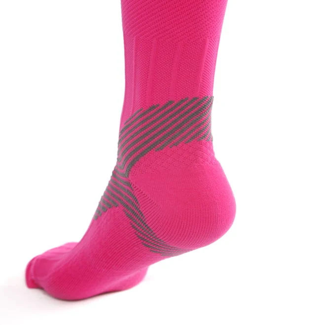 Pink Knee High Slimming Compression Socks with 20-30mmhg