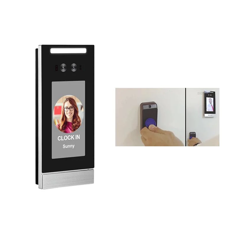 5 Inch SIP Two Way Talk Face Reader Free API Sdk NFC Time Attendance Door Access Control System