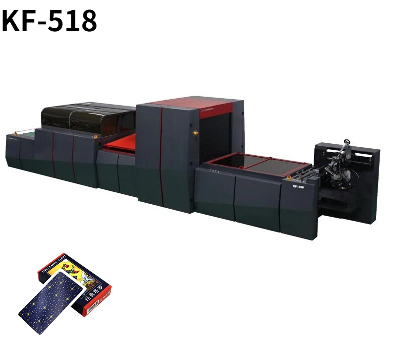 Les cartes de jeu Coolflash papier carton Film Digital Spot Revêtement UV Machine (KF-518)