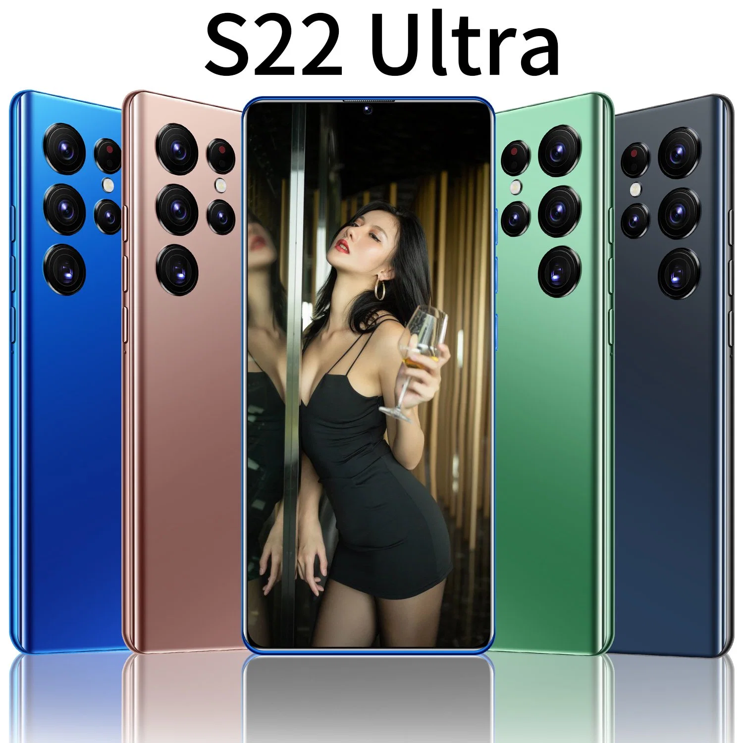 Viqee Phones International Trade Hot Sale Brand New Smart Mobile Phone Model S22 Ultra 7.2 Inches 16GB+1 Tb Android Phone, OEM/ODM Ready in Stock