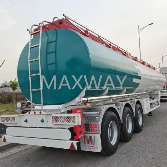 42000 45000 لتر Maxway Brand زيت ألومنيوم جديد لخزان الوقود مقطورة شبه ناقلة للبيع في جنوب أفريقيا