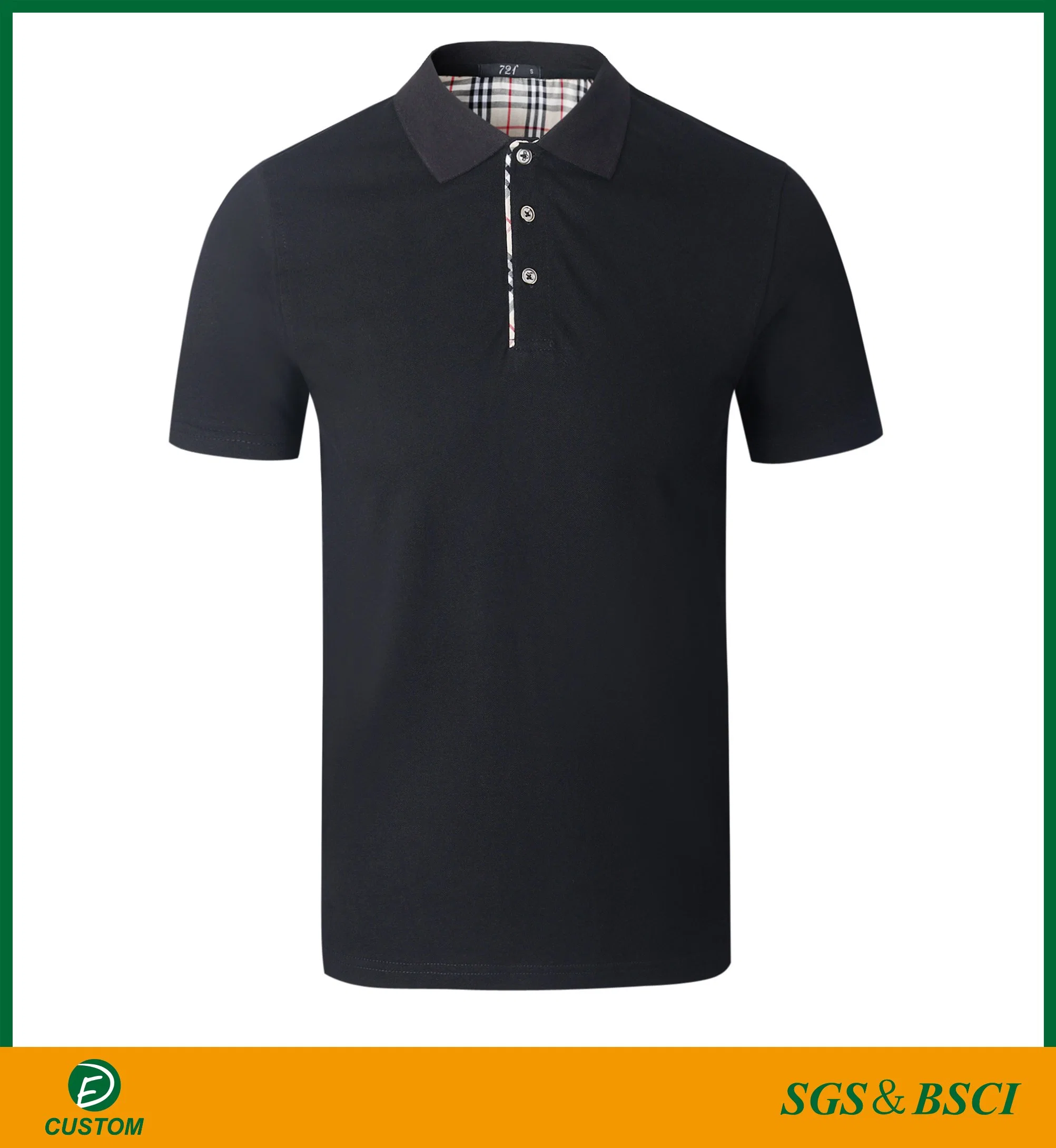 Polo para homem de bordado personalizado para homem com um preço barato Preço