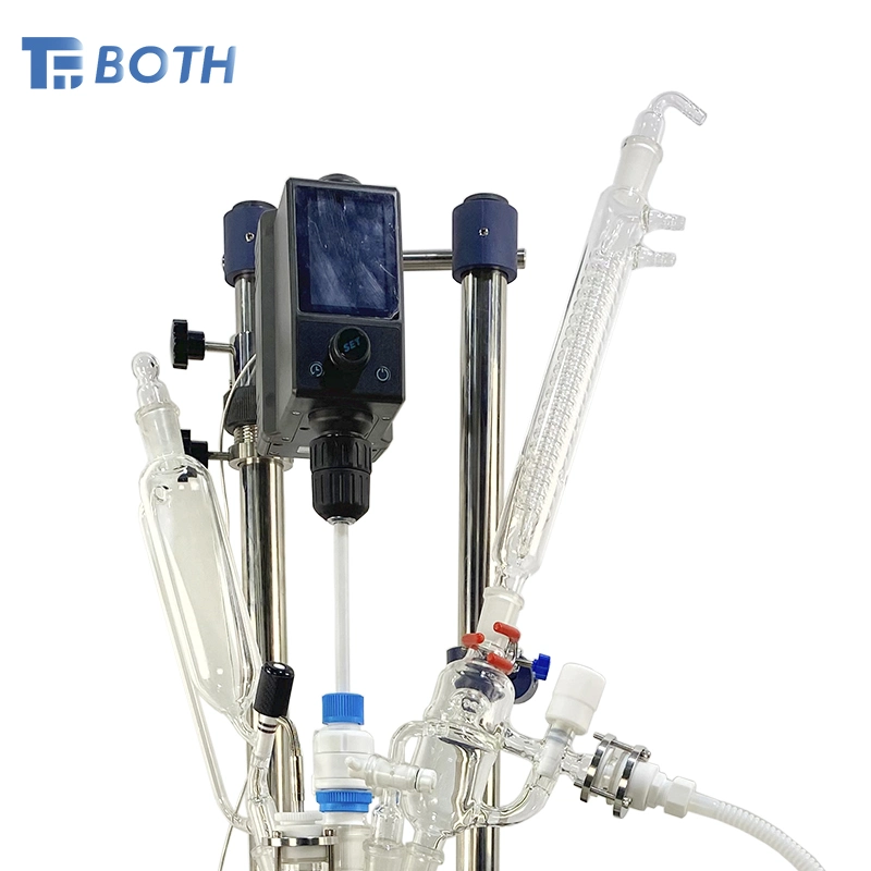 Customized Chemical Lab Small 2L Filter Glass Reactor Crystallization Glass Reactor