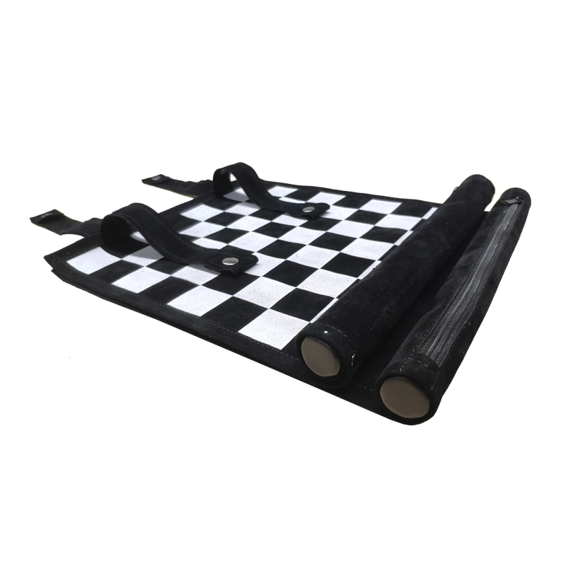 Jeu d'échecs personnalisé portable Voyage Chessboard Mat avec emballage Boîte