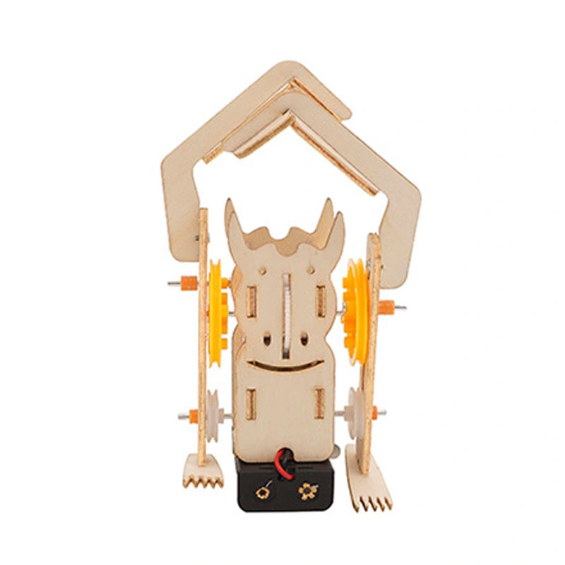 Custom 3D Assemble Rope Climbing Robot Wooden Educational Toys for Birthday Gift