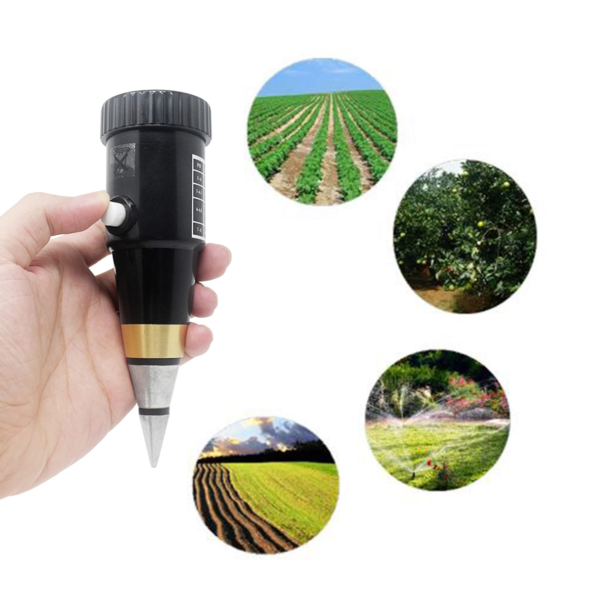 High Sensitivity 2 in 1 Pen Type pH Meter Soil Acidity Meter Soil Moisture Monitor for Garden pH Tester Hygrometer