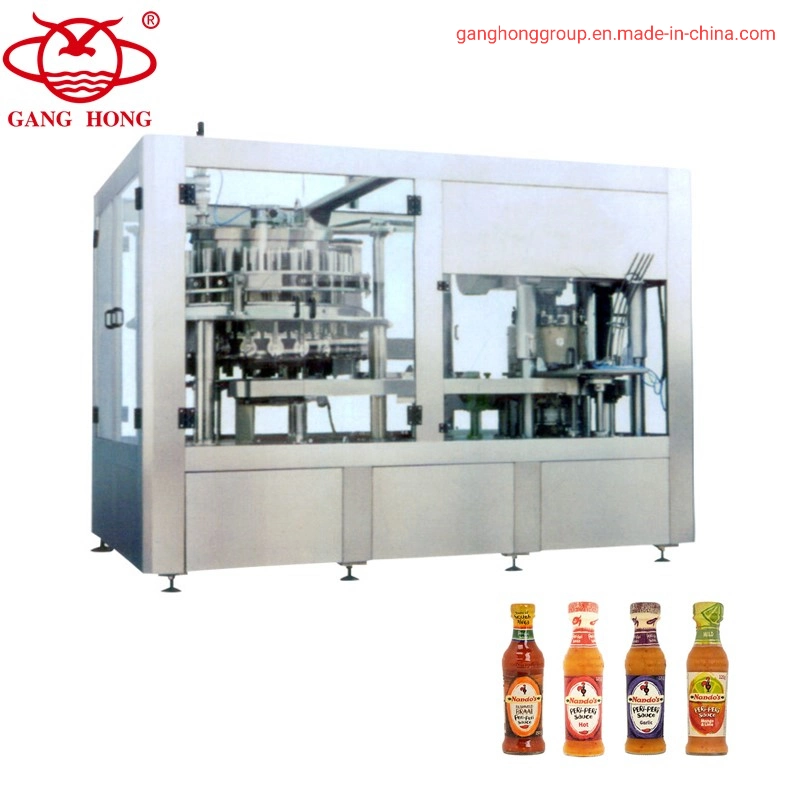 Bottled Tomato Paste Rotary Piston Hanging Cylinder Filling and Capping Machine