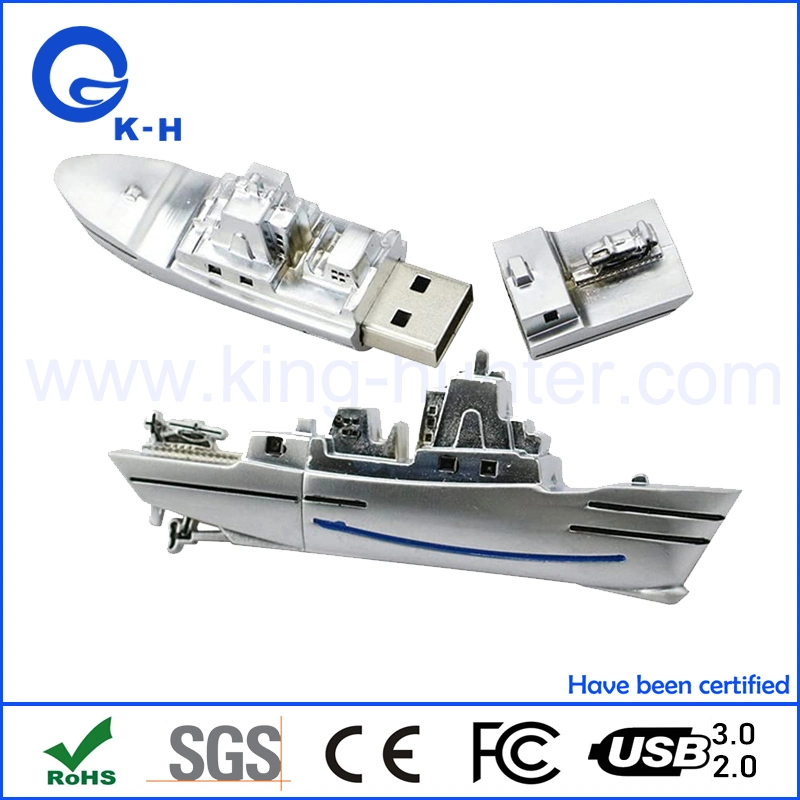 Metal Ship USB 2.0 3.0 Flash Memory Disk 1GB 2GB 4GB 8GB