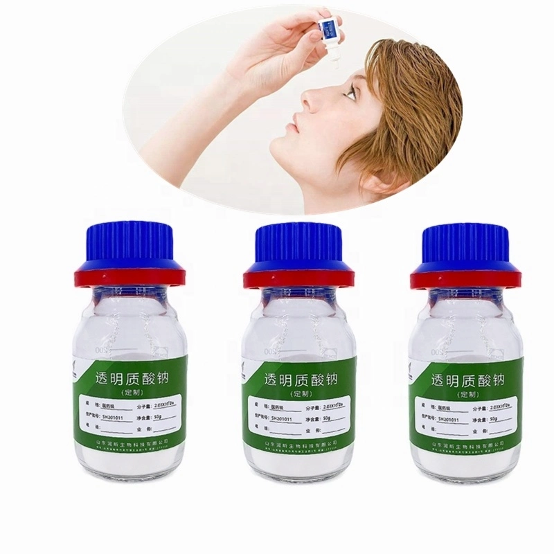 Eye Drops Grade Hyaluronic Acid Powder Raw Material Pharmaceutical Grade Sodium Hyaluronate Powder