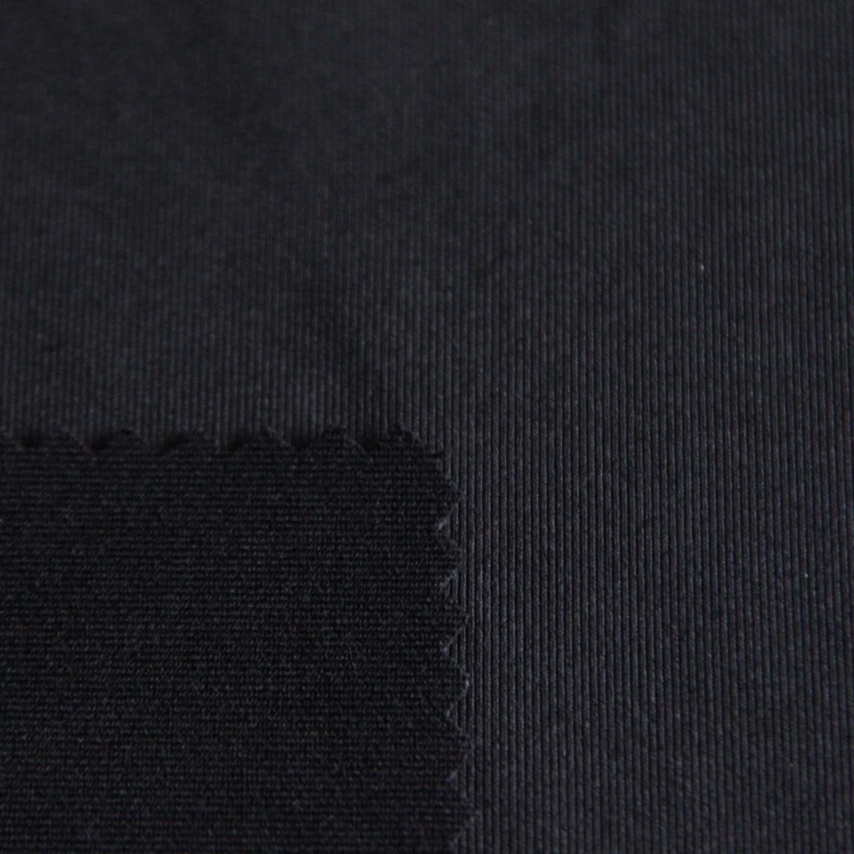 88%Nylon 12%Spandex Black Plain Knitting Jersey Fabrics 300GSM for Apparel/Sportswear/Swimming