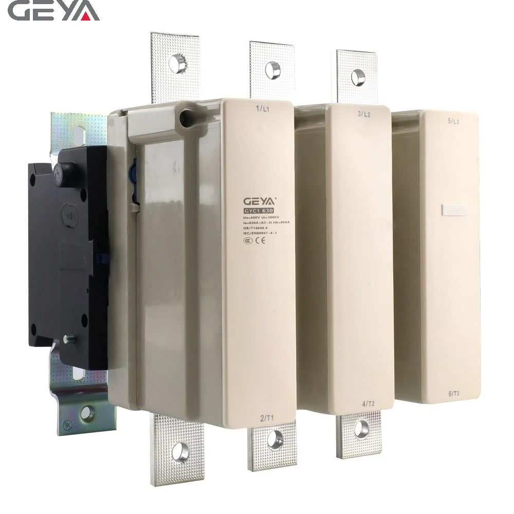 Geya Gyc1 630 High Ampere Contactor 630A 800A 3-Phase 620A Contactor High Current Contactor Magnetic Industrial Electric Power