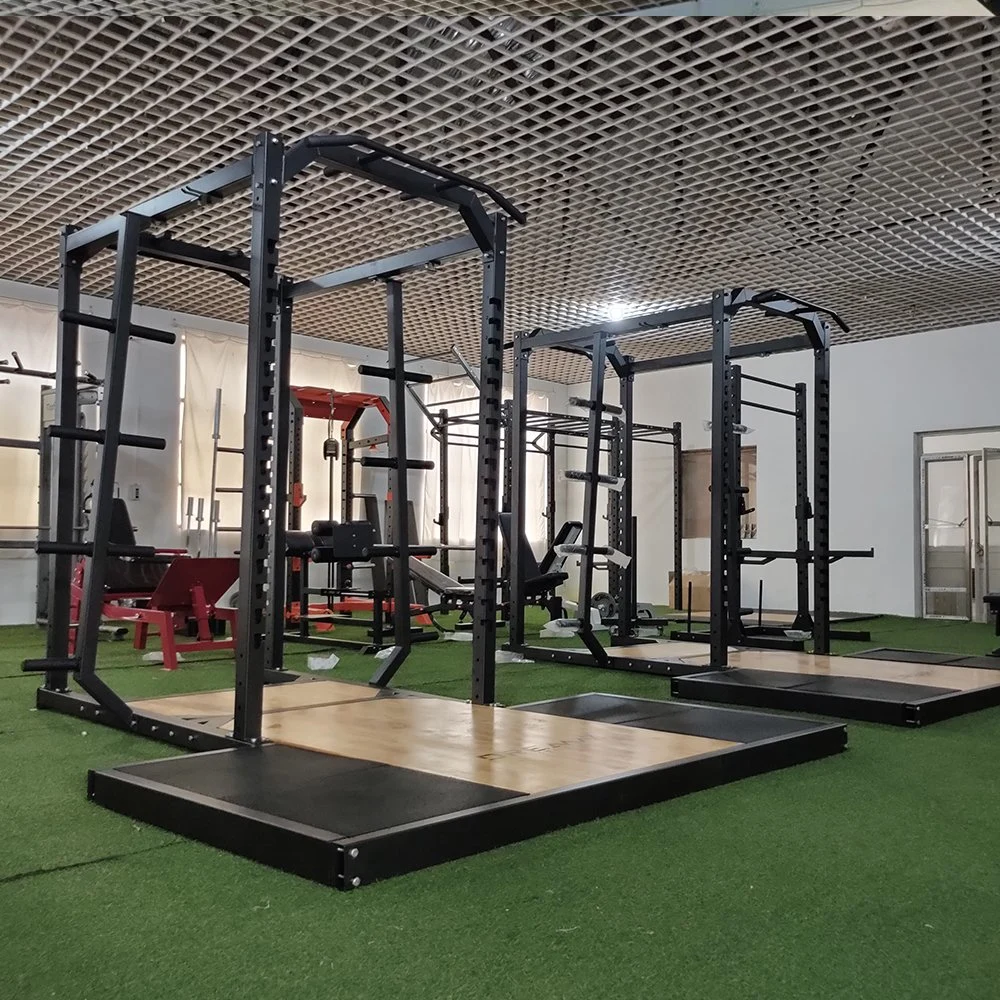 Máquina de gimnasio comercial alimentación sentadilla multifunción Rack formación tirón duro Equipo de Gimnasia