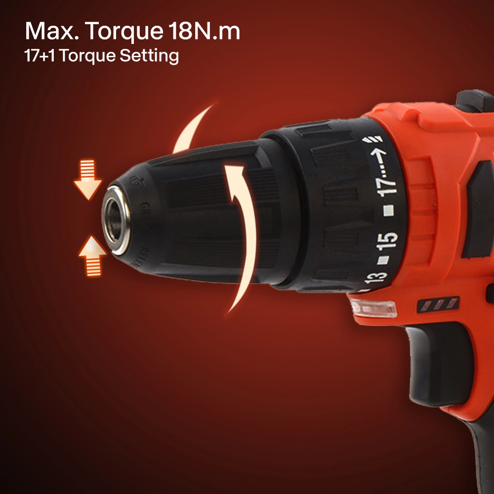 CE Approved 12V Cordless Power Drill Electric Tool Power Tool with Upgraded Li-ion Battery 1300mA
