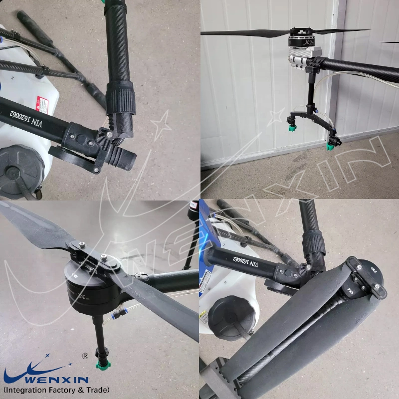 Wenxin Long Range Fast Folding 6/10/12/16/20/30L Agricultural Sprayer Uav Drones with Fixed Altitude Radar and Fpv Camera