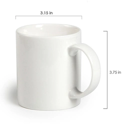 Factory Price 11oz Ceramic Coffee Mug Sublimation Tumbler Porcelain Cups Plain Coffee Mugs