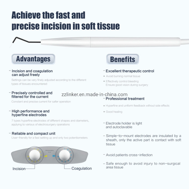 LK-U34 High Frequency 7 Electrodes Dental Electric Surgical Scalpel Electrosurgery Cutting Unit