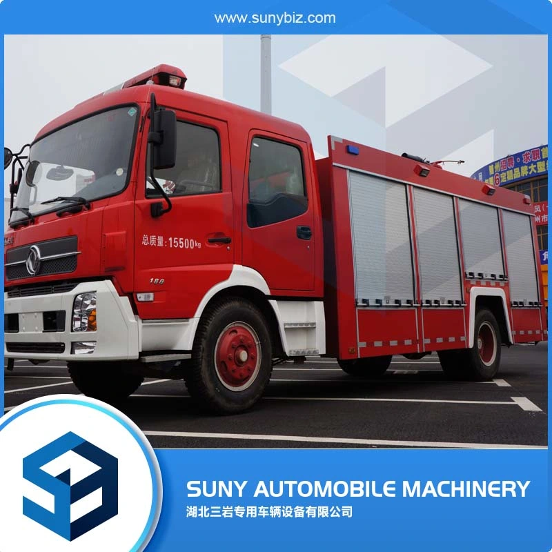 Rescue Fire Truck Dongfeng 4X2 Fire Fighting Foam Tank Truck with Crane