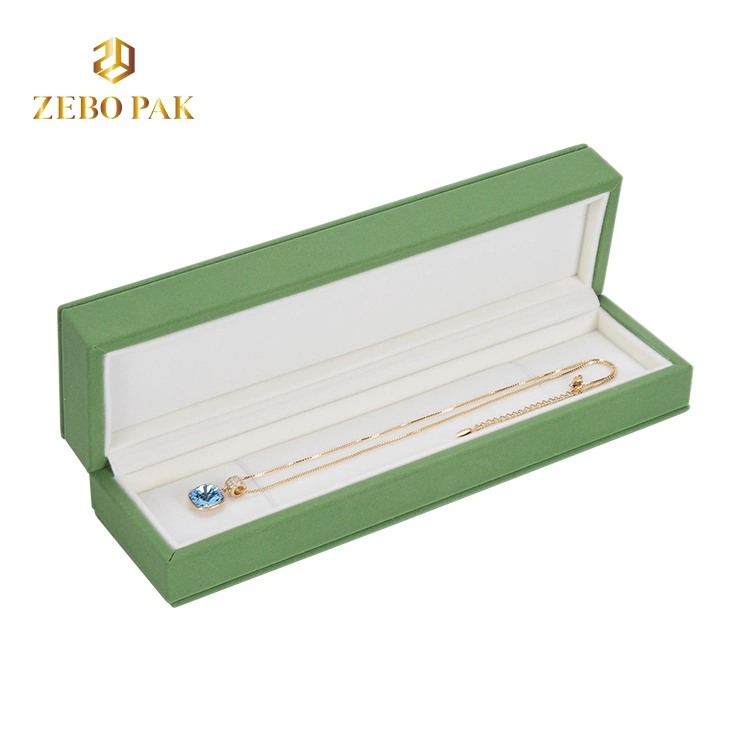 Customize Organizer Show Packaging High-Density Green Velvet Jewellery Jewelry Box