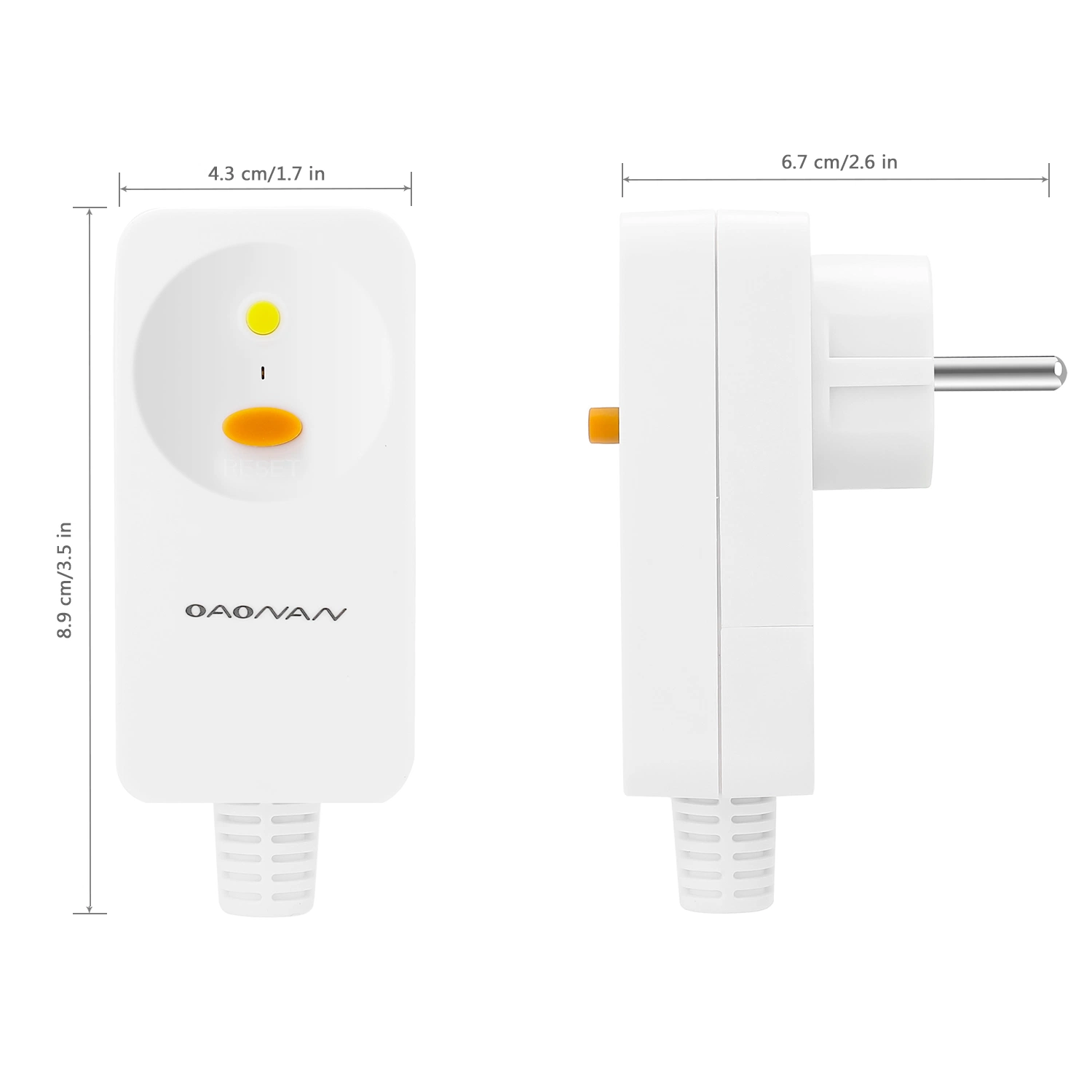 Conector hembra de la serie PRCD conector macho y hembra blanco industrial 16A 240V Enchufe eléctrico sin conexión a tierra 10mA Nb-Kl3o-16