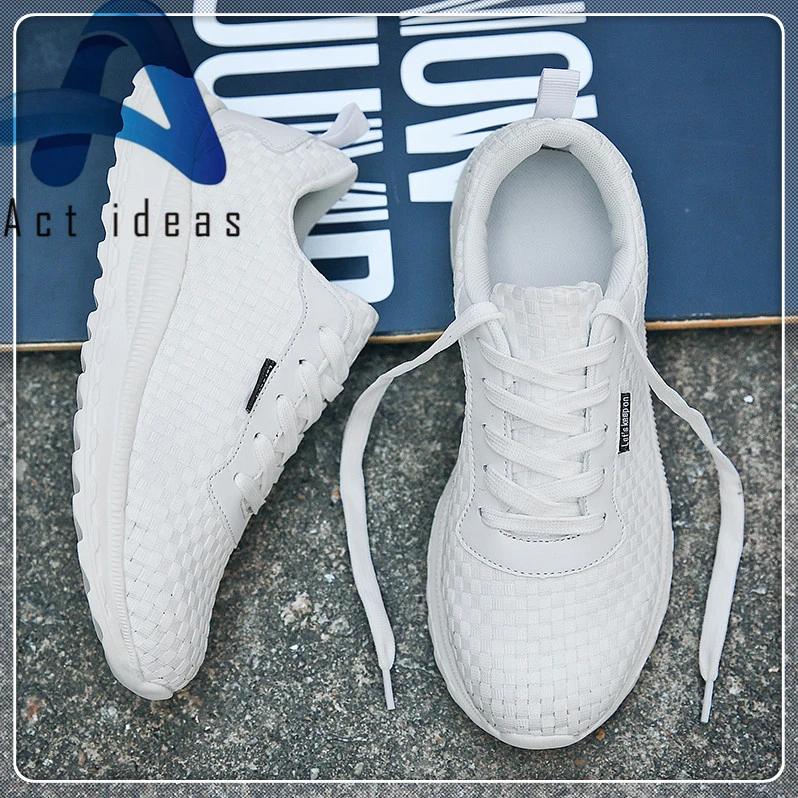 Men's New Style Casual Fly Woven Breathable Mesh Cloth Shoes