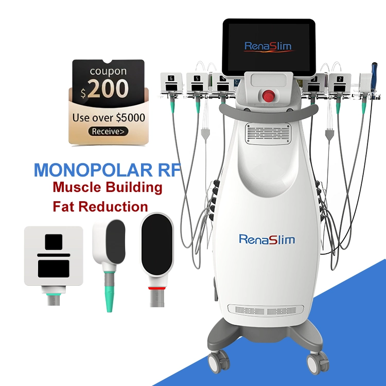 9 Handles Monopolar RF Slim Sculpt 3D Body Slimming Face Lifting Sculpt RF Machine