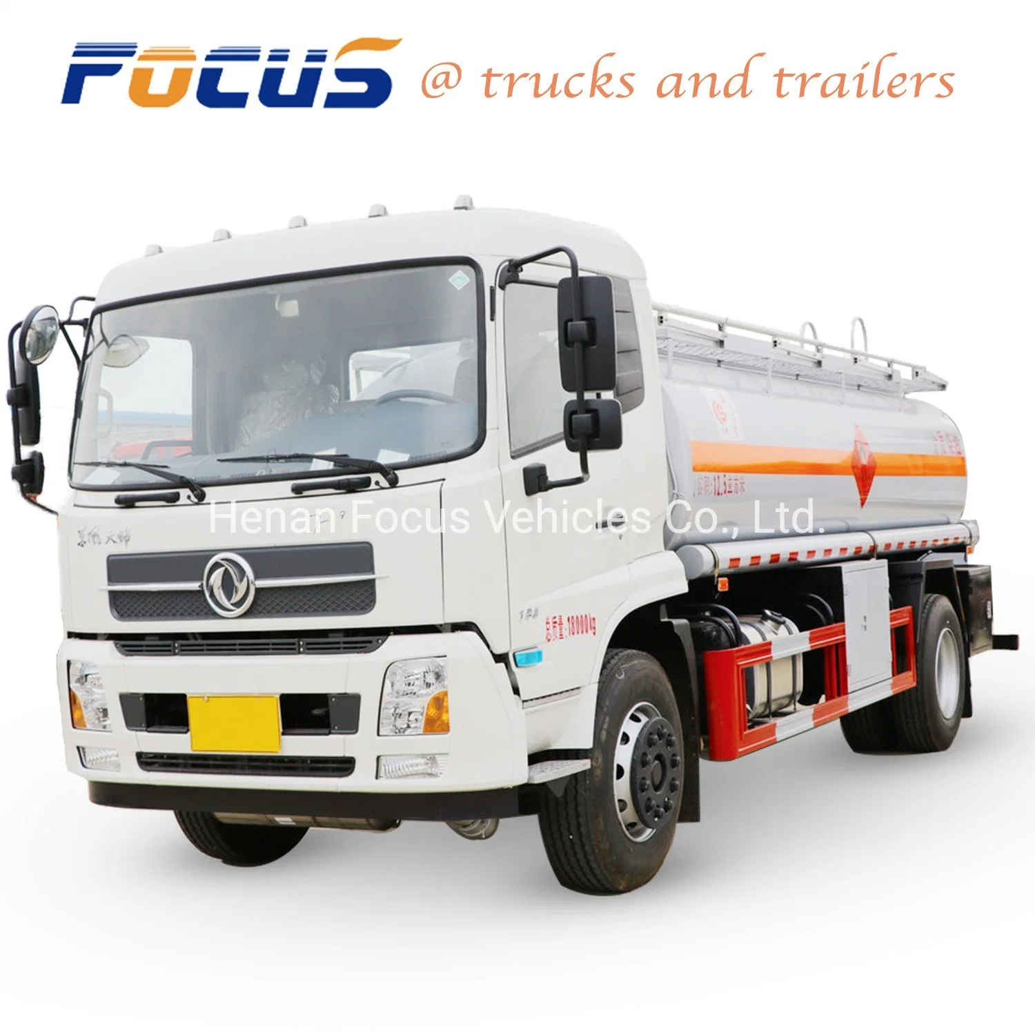 Fuel Oil Tanker Truck to Transport Gasoline, Diesel, Liquefied Petroleum, Natural Gas for Shell Service Station