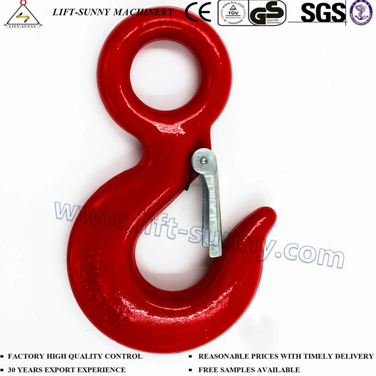 5ton Us Type Forged Carbon Steel 320c Eye Hoist Hook