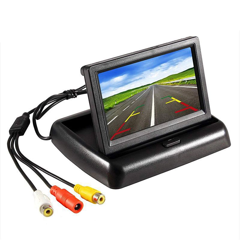 Easy to Install DC 12-24V LCD Foldable Car TFT LCD Rear View Monitor