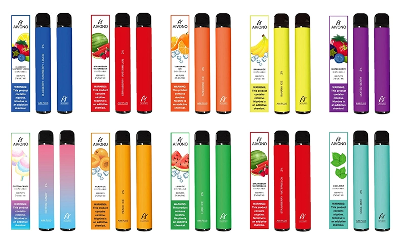 Grandes cantidades VAPE Juice Flavors Plus Portable 800 Puffs 0% 2% 5% SAL de nicotina OEM cigarrillo electrónico desechable Pod