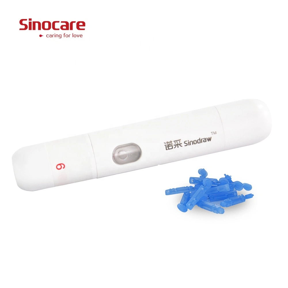 Sinocare Factory Supplier Wholesale/Supplier Blue Medical Care Disposable Sterile Safe Blood Lancet