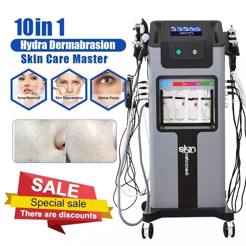 Piel de Perlas Negro Lipieza Facial profesional solución LED Aqua Peel Alice Super Bubble Facial Machine