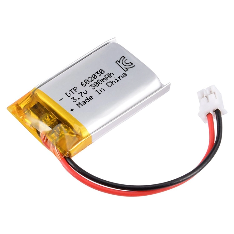 3.7V 300mAh 602030 Rechargeable Battery for Bluetooth Earphone