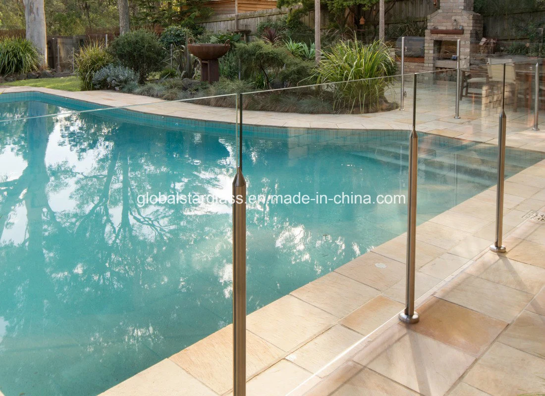 10mm/12mm/8mm tintados/Baja/hierro extra claro/Ultra endurecido y templado de vidrio para ducha puerta/puerta de vidrio/cristal de la piscina del sistema de esgrima