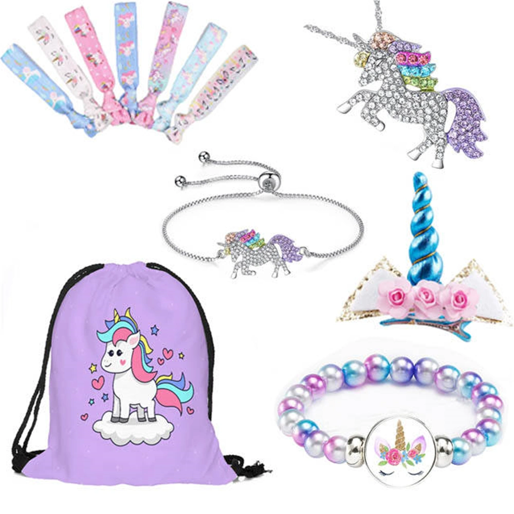 Unicorn Theme Kids Party Favor Gift Tattoo Sticker Stampers Decorations Party Supply