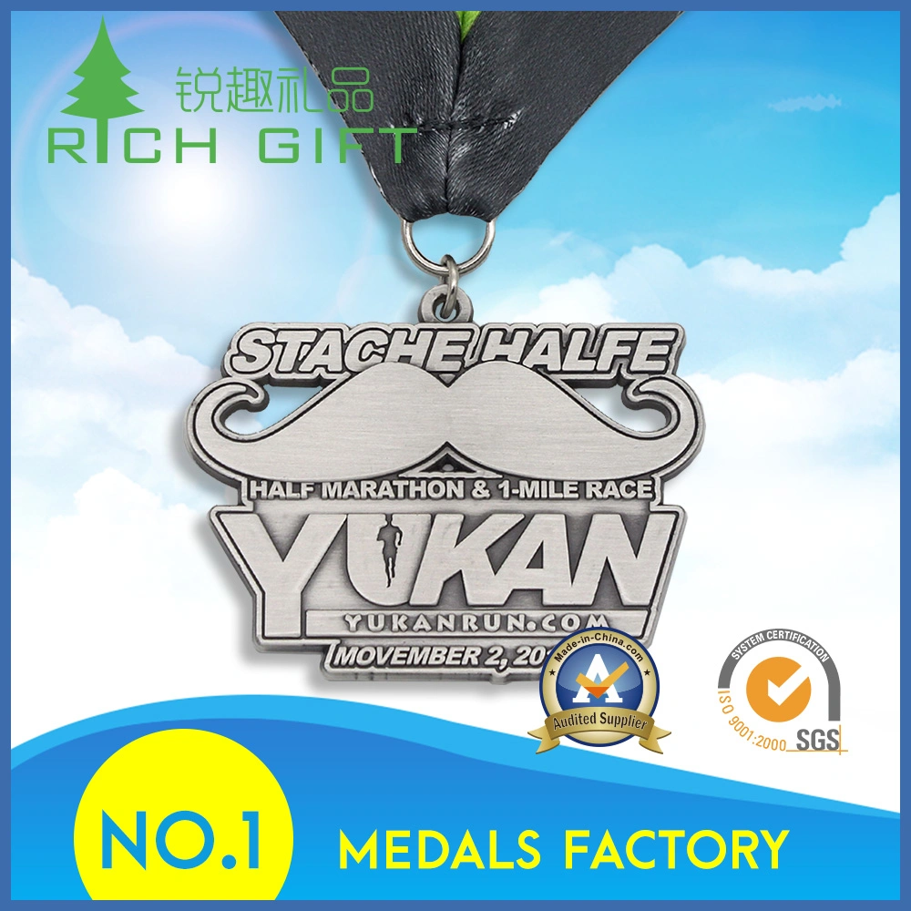 Hot Selling Customized 3D Logo Metal Award Honor Medallion Ramstein Marathon Zinc Alloy Iron Brass Material Sport Soft Enamel Color Medal for Wholesale/Supplier