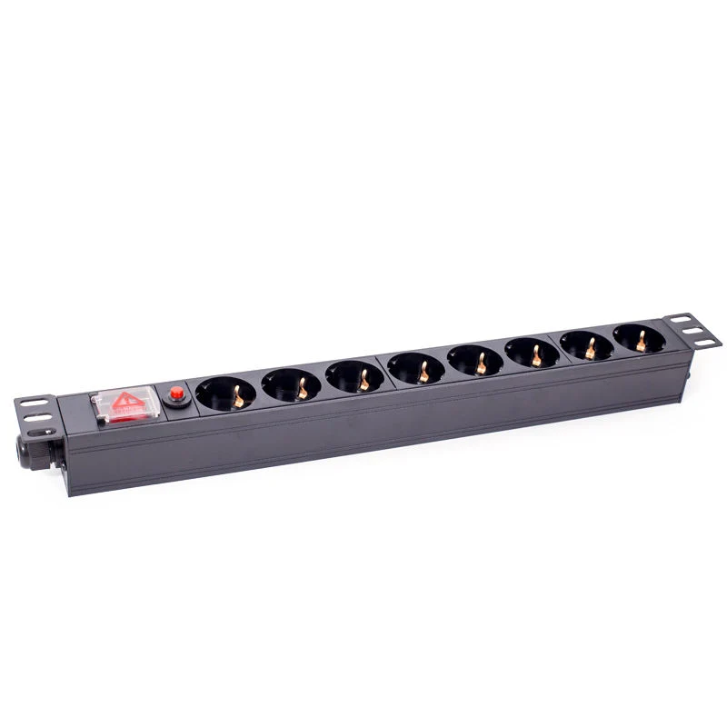 High quality/High cost performance  8 Way 1u German Socket Rack Mount PDU