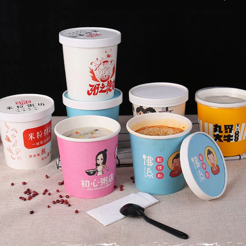 Vaso de papel desechables de fideos instantáneos Daebak comida picante habanero de la Copa de pollo pimienta negro tostado sabor Ramen Ramyeon Halal comida caliente taza de sopa de fideos Cup