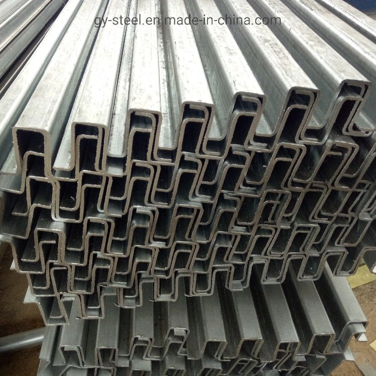 Q235 Carbon Mild Steel Gi Omega Profile for Building Frame by Asian Steel Company