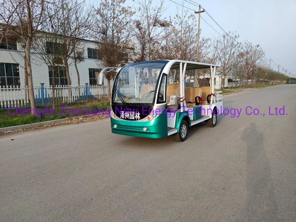 New Arrival 14 Seater Low Speed Electric Sightseeing Car Maintenance Free Shuttle Bus for Airport Park and Scenic Spot