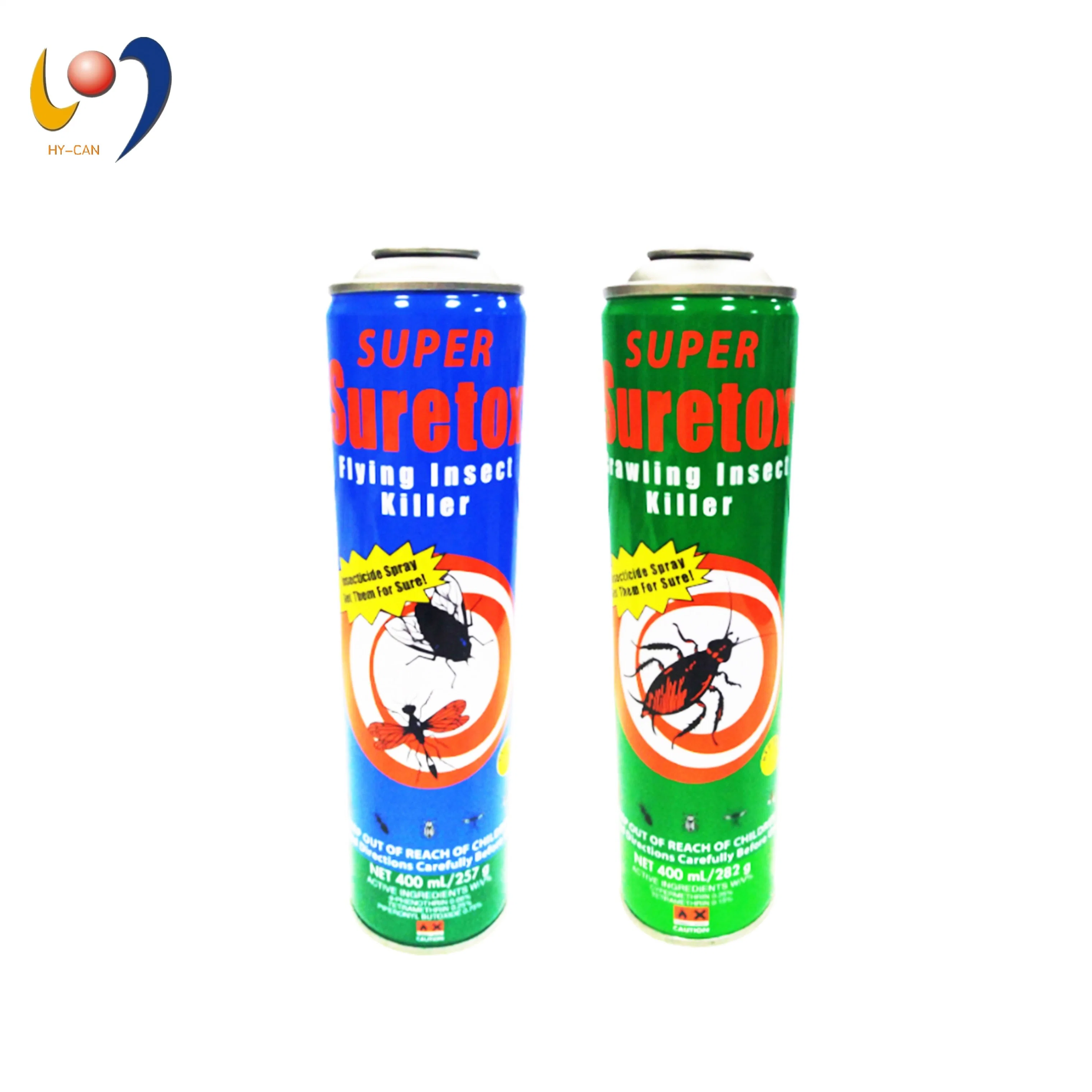 Customized Empty Cmyk Tinplate Aerosol Insecticide Spray Can for Pesticide Refilling