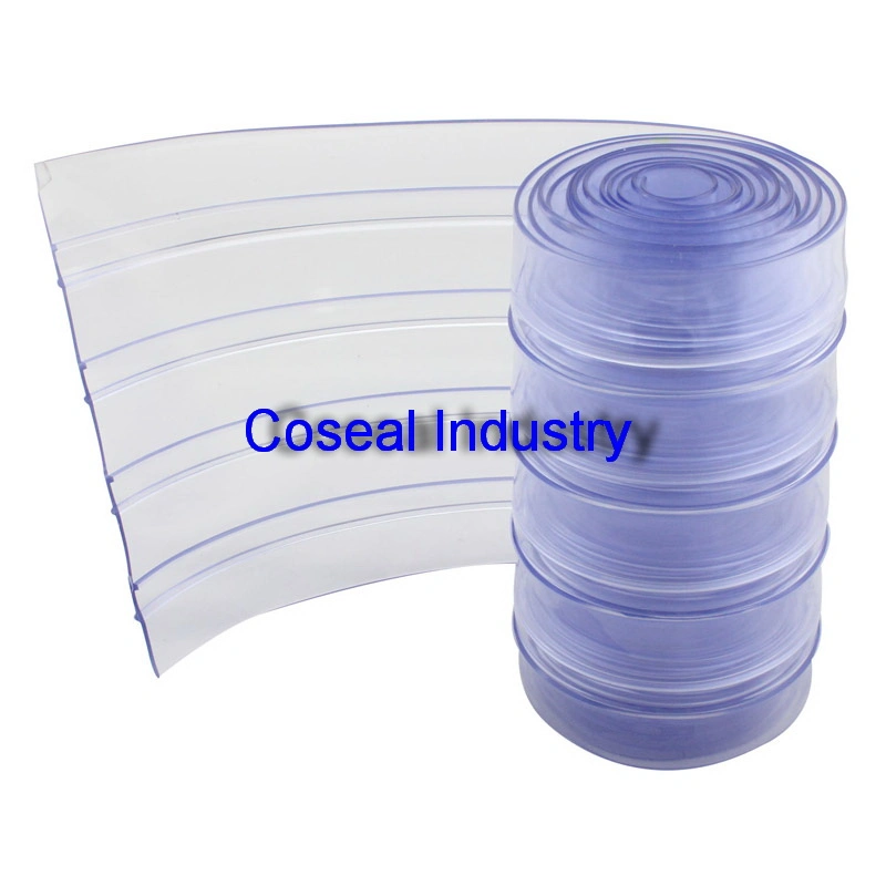 Transparent Clear Blue Flexible Standard Industrial PVC Strip Door Curtain