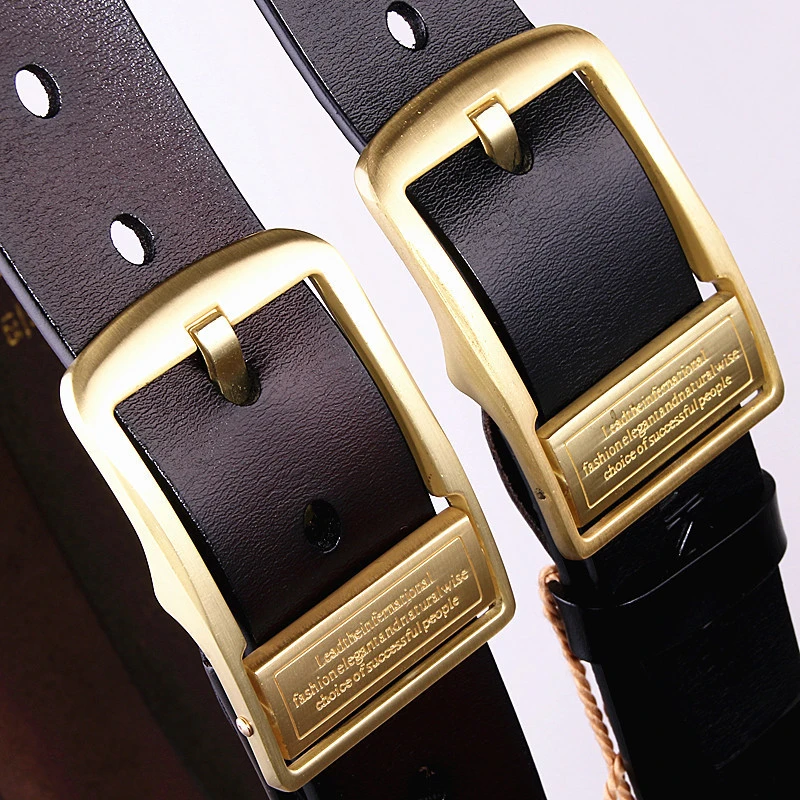 Fashion Men High Quality Luxury Brand Leather Belt