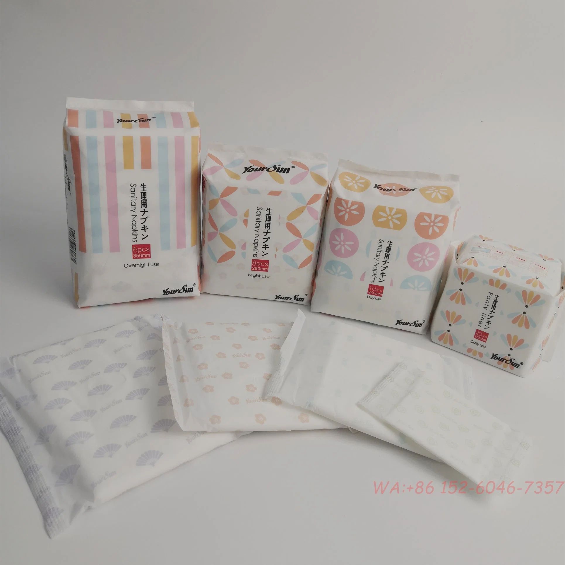 Almohadillas Premium de calidad japonesa ultra delgadas para mujeres Uso diario nocturno durante la menstruación