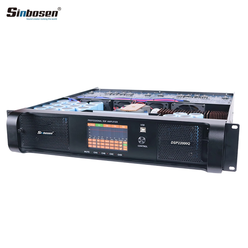 Sound Professional Power Mixer Amplifier DSP22000q 4 Channel 5000 Watt DSP Amplifier